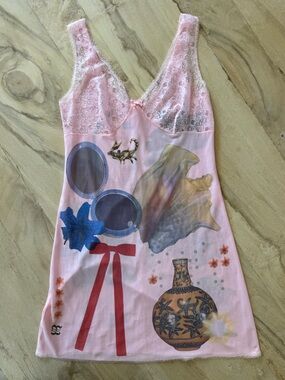 Coolest printed vintage mini slip